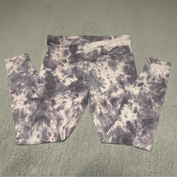 Lululemon align pant criss cross waist size 12 diamond dye pink bliss - Picture 7 of 16